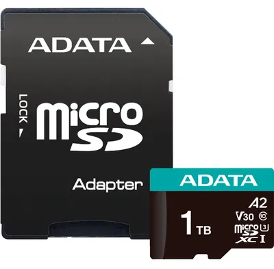Image de Adata ADATA AUSDX1TUI3V30SA2-RA1 carte mémoire 1 TB MicroSDXC UHS-I Class 10