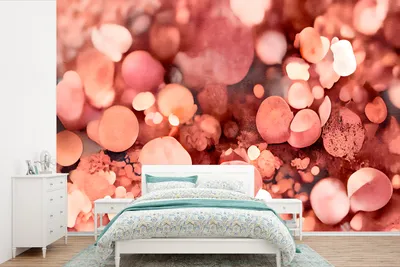 Produktbild von MuchoWow® Fototapete für Wohnzimmer oder Schlafzimmer Wandtapete Vinyl Motivtapete Abstrakt - Glitzer - Rosa - Luxus - 600x400 cm - Vinyltapeten