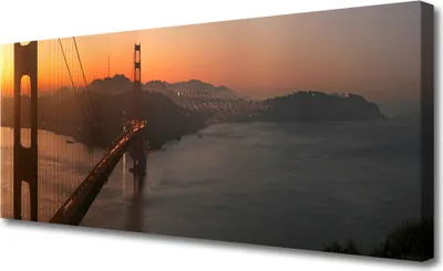 Produktbild von Tulup Leinwand-Bilder 125x50 Wandbild Canvas Kunstdruck Brücke Architektur