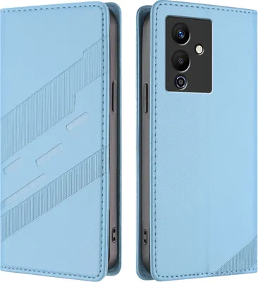 Image de Etui pour Infinix Note 12 5G/Note 12 Pro 5G, étui portefeuille en cuirPolyuréthaneavec fente pour cartes et fonction stand Hellblau