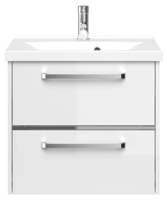 Produktbild von Pelipal Serie 3050 Waschtischunterschrank 3050.096013 Front Weiß Hochglanz 60 cm - LIEFERUNG OHNE WASCHBECKEN & ARMATUR
