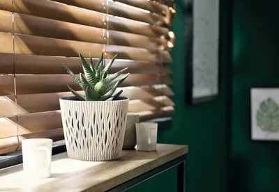 Produktbild von Blumentopf Sandy Round ECO Wood Pflanztopf aus Kunststoff