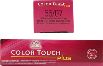 Produktbild von Wella Color Touch Plus, Braun, 55/07, Frauen, 60 ml, Alle Haare, Farbspeichernd, Glanz