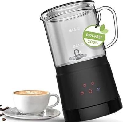 Obrázok produktu pre Elektrický napenovač mlieka, čierny, so 4 režimami