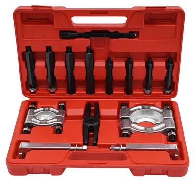 Produktbild von Lagerabzieher Set - 14-tlg Lager Demontage Werkzeug - 45 Kohlenstoffstahl - Scheiben 30–50 mm und 75–95 mm - mit Aufbewahrungskoffer