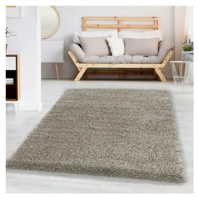 Produktbild von Hochflor Teppich für das Wohnzimmer 300 x 400 cm in Naturfarbe