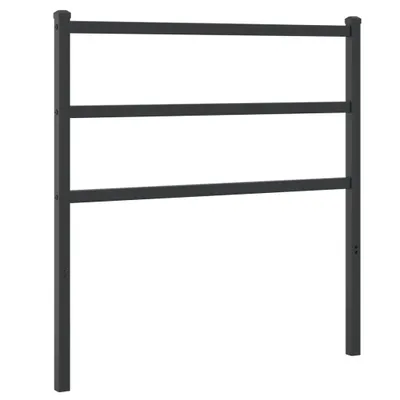 Zdjęcie produktu dla vidaXL Zagłówek metalowy czarny 90 cm