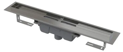 Image de Siphon de sol Alcadrain (Alcaplast) avec rebord pour grille pleine, siphon vertical APZ1006-750