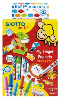 Produktbild von Happy Moments My Finger Puppets Set 16-teilig Fingerpuppen Tier