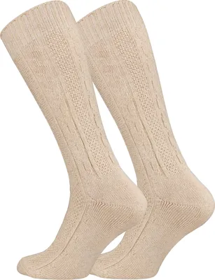 Produktbild von Cotton Prime® Trachtensocken Trachten-Kniestrümpfe 43-46 beige