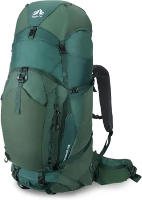 Produktbild von Trekkingrucksack Tourenrucksack Groß Fassungsvermögen Leicht Wasserdicht 100L Schwarz