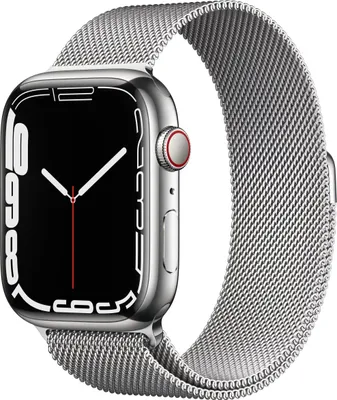 Image de Apple Watch Series 7 OLED 45 mm 4G Argent GPS