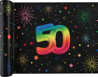 Produktbild von Zahl 50 Festicolor Tischläufer 3m x 30cm