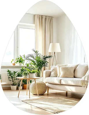 Imagen del producto de Espejo adhesivo para pared, de vidrio, 40x30 cm, ideal para baños