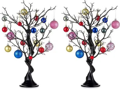 Produktbild von Famanu Kunstbaum für Tischdekoration - 58 cm hoch, schwarz