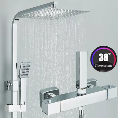 Produktbild von Brausegarnitur Thermostat-Brausegarnitur Duschsystem Duschsäule