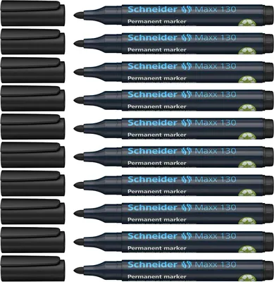 Imagen del producto de Schneider 50-113001 10er Permanentmarker Maxx 130 schwarz