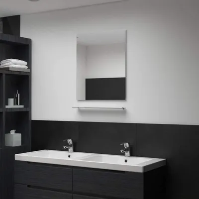 Produktbild von "im Angebot" Wandspiegel mit Regal 50×60 cm Hartglas - Wandspiegel CC1824
