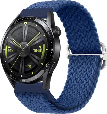 Produktbild von BStrap Elastic Nylon Armband für Garmin Vivoactive 4, cold blue