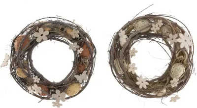 Produktbild von Osterkranz Eier natur Ø.25 cm braun/weiß Stückpreis
