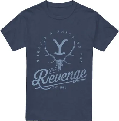 Image de Yellowstone - "Revenge" T-Shirt für Herren/Damen Uni TV18079 (S) (Marineblau)