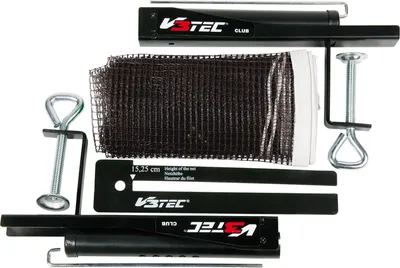 Produktbild von V3TEC Club Tischtennis-Netzgarnitur schwarz