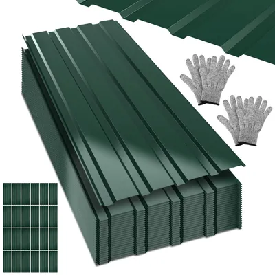 Immagine prodotto di Ikodm 24x lamiera trapezoidale 115 cm x 45 cm = 12 m² di lamiera per tetto per casetta da giardino, tettoia, antracite, zincata, lamiera profilata, lamiera per pareti, lamiera per tetto, lamiera ondulata, pannelli per tetto