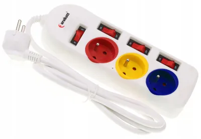Produktbild von Eurobatt Stromleiste 1,5m mit 3 Steckdosen und Schaltern