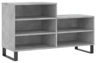 Produktbild von vidaXL Schuhregal Betongrau 102x36x60 cm Holzwerkstoff