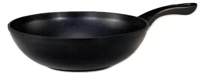 Zdjęcie produktu dla Karl Krüger Leipzig, Okrągły, Wok/Patelnia do mieszania, Czarny, Ceramika, Gaz, Halogen, Indukcja, Płyta jednolita, 30 cm