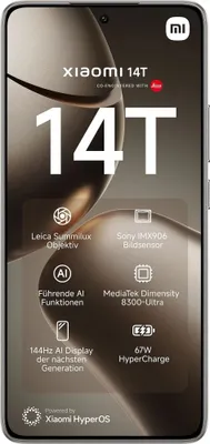 Produktbild von Xiaomi 14T 5G 512GB 12GB RAM Dual Titan Grau EU
