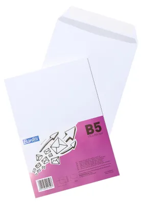 Produktbild von Bantex Briefumschläge B5 Weiß (25 Stück) - 176 x 250 mm Versandtaschen, 90 g/m²