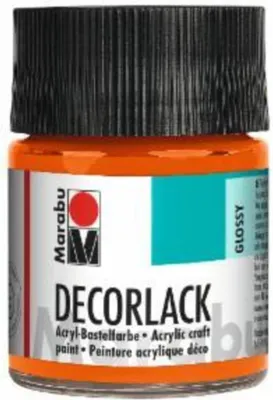 Produktbild von Decorlack Acryl - Orange 013 50 ml. Packung mit 6 Stück