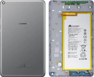 Produktbild von Original Huawei MediaPad T3 8" Akkudeckel KOB-L09 + Akku HB3080G1EBC Grau Neu