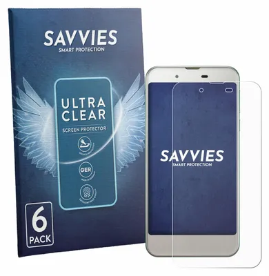Produktbild von 6x Für Sharp Aquos SHV37 Schutzfolie Savvies Displayschutz Display Schutz Folie Klar Transparent