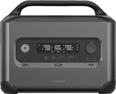 Immagine prodotto di UGREEN PowerRoam GS1200 Stazione di alimentazione portatile grigia da 1200W (1024Wh)