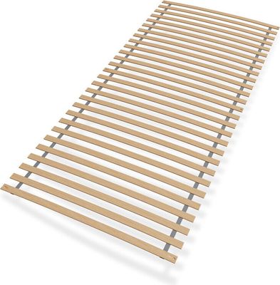 Prémiový rolovací lamelový rám 140x200, brezový lamelový rám s 28 lamelami, vyrobené v Nemecku, kompletne zmontovaný a zrolovaný, nosnosť 130 kg