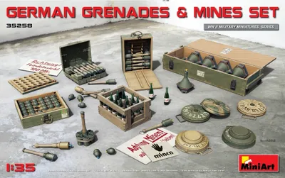 Obrázok produktu pre MiniArt 1:35 Nemecká sada granátov/mín