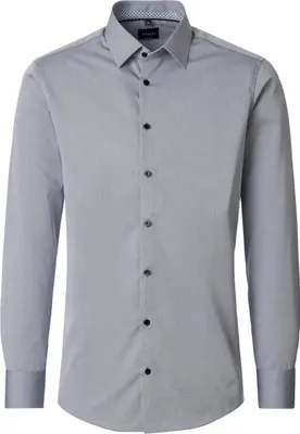 Produktbild von VENTI Herren Businesshemd Langarm Kent Modern-Fit Silber 43