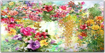 Produktbild von Coloray Bild aus Leinwand 120x60 Leinwand Dekoration - Natur Blumen