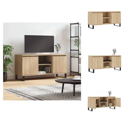 Obrázek produktu pro vidaXL TV skříňka Sonoma dub 104x35x50 cm materiál na bázi dřeva - TV nábytek