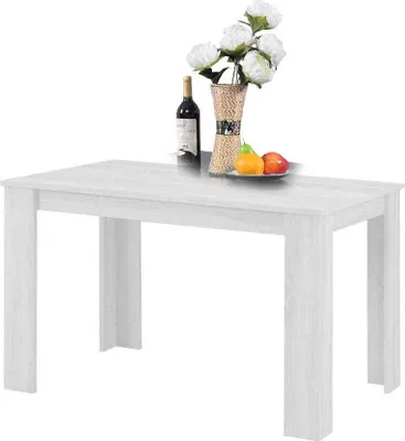Produktbild von Modernes Esszimmer-Set Küche Tisch Und 4 Stühle Viki Weiß / Schwarz