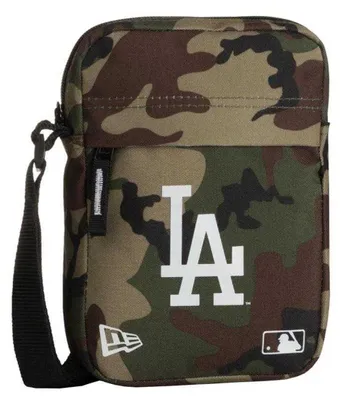 Immagine prodotto di Los Angeles Dodgers - Borsa a tracolla, "New Era", motivo mimetico, 4 l PP8185 (taglia unica) (marrone/verde)