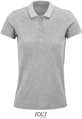 Produktbild von SOLs 03575 | Damen Polo, Planet Women Polo Shirt, 100% Baumwolle - Farbe: Grey Melange - Größe: S