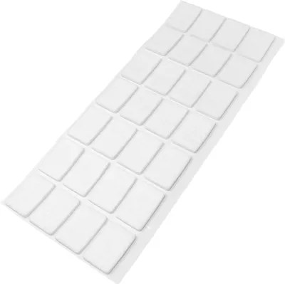 Produktbild von Adsamm® | 28 x selbstklebende Filzgleiter / Weiß / 20x30 mm / rechteckig / Möbelgleiter aus Filz mit 3.5 mm Stärke