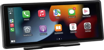 Zdjęcie produktu dla Przenośne radio samochodowe ze sterowaniem głosowym, nawigacją GPS, AUX, FM, 10,26-calowym ekranem dotykowym dla Carplay i Android Auto