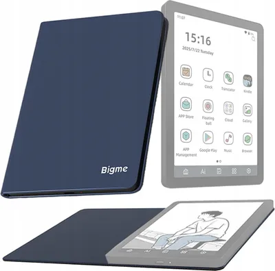 Zdjęcie produktu dla Etui ochronne do BIGME B6 Czytnika e-book z klapką GRANATOWE