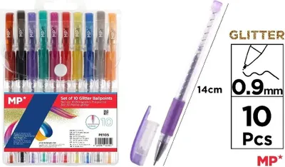 Image de Set de 10 stylos à paillettes PE105