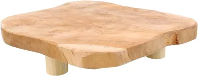 Produktbild von Pflanzenhocker aus Holz, Blumenhocker, Natur, 33 cm