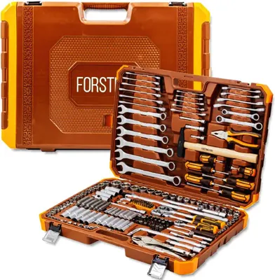 Zdjęcie produktu dla FORSTIME Zestaw narzędzi DUŻY 202 ELEMENTY 1/4" 3/8" 1/2" 6-kątnych 6-32mm